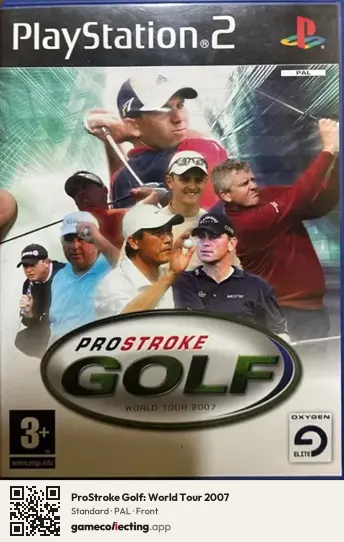 ProStroke Golf: World Tour 2007 PlayStation 2, PAL box front