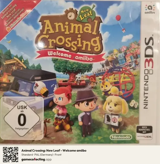 Animal Crossing: New Leaf - Welcome amiibo Nintendo 3DS, Germany box front