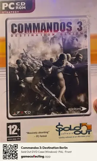 Commandos 3: Destination Berlin Computer, PAL box front