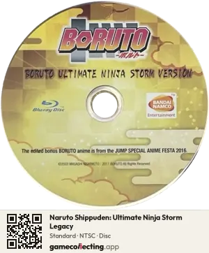 Naruto Shippuden: Ultimate Ninja Storm Legacy Xbox One, NTSC disc