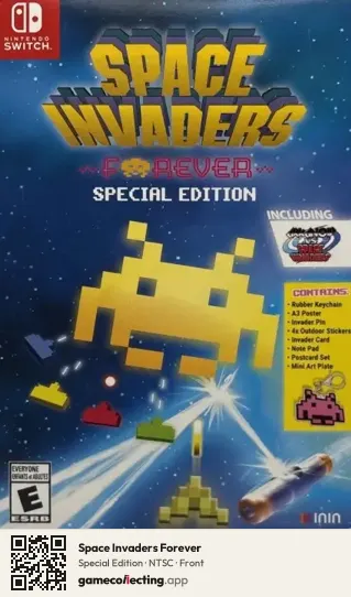 Space Invaders Forever Nintendo Switch, NTSC box front