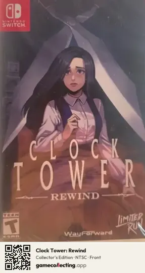 Clock Tower: Rewind Nintendo Switch, NTSC box front