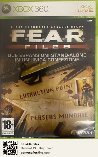 F.E.A.R. Files Xbox 360, Italy box front