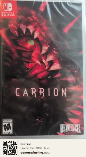 Carrion Nintendo Switch, NTSC box front