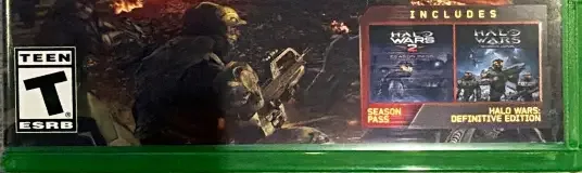 Halo Wars 2, the ESRB box on its front