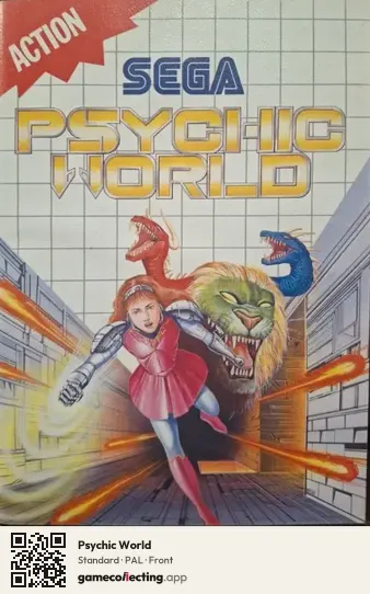 Psychic World Sega Master System, PAL box front