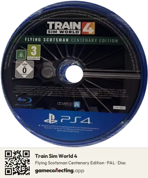 Train Sim World 4 PlayStation 4, PAL disc