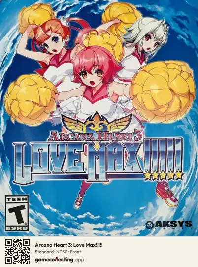 Arcana Heart 3: Love Max!!!!! PlayStation 3, NTSC box front