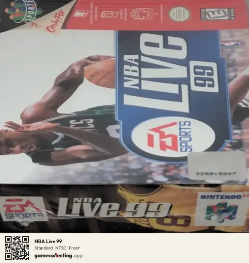 NBA Live 99 Nintendo 64, NTSC box front