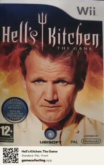 Hell's Kitchen: The Game Nintendo Wii, PAL box front