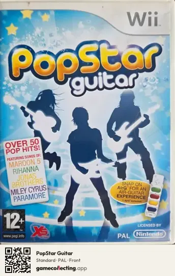 PopStar Guitar Nintendo Wii, PAL box front