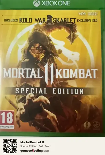 Mortal Kombat 11 Xbox One, PAL box front