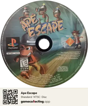 Ape Escape PlayStation, NTSC disc