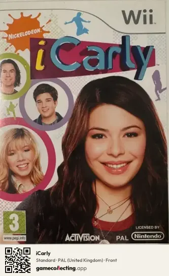 iCarly Nintendo Wii, United Kingdom box front