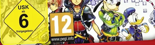Kingdom Hearts: HD 2.5 Remix, the USK square on its front