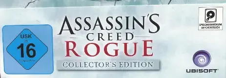 Assassin's Creed Rogue, the USK square on its front
