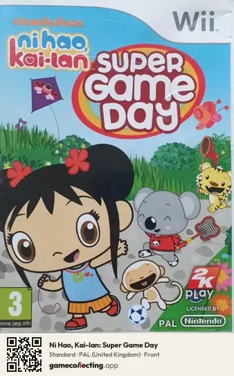 Ni Hao, Kai-lan: Super Game Day Nintendo Wii, United Kingdom box front