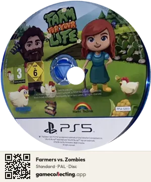Farmers vs. Zombies PlayStation 5, PAL disc