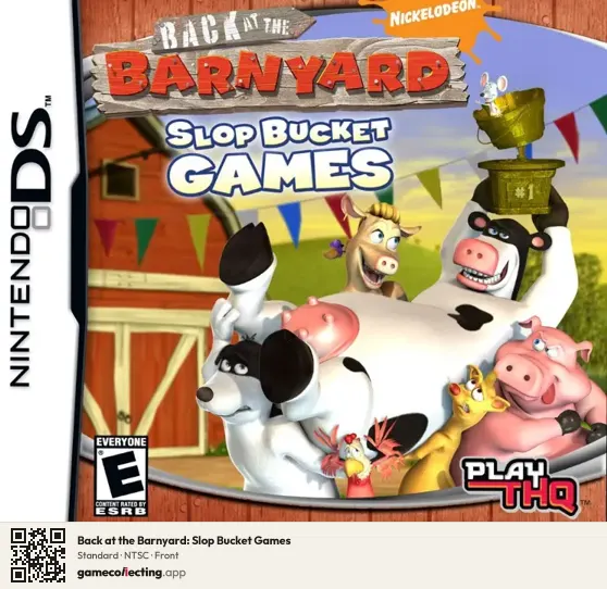 Back at the Barnyard: Slop Bucket Games Nintendo DS, NTSC box front