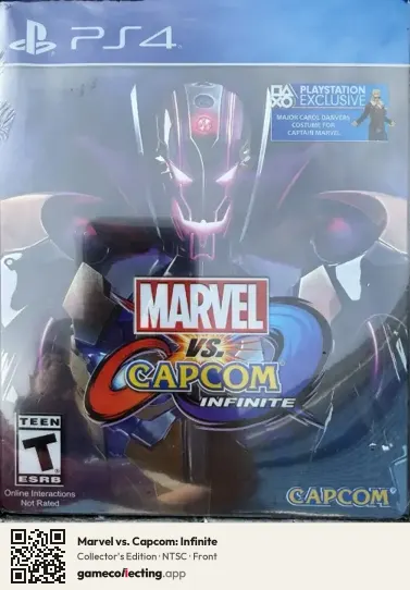 Marvel vs. Capcom: Infinite PlayStation 4, NTSC box front