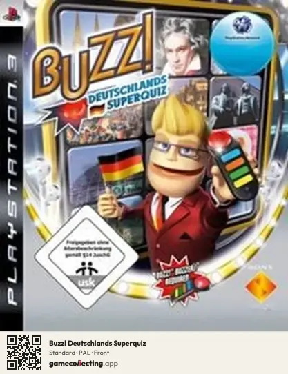 Buzz! Deutschlands Superquiz PlayStation 3, PAL box front
