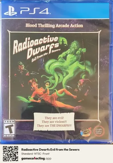 Radioactive Dwarfs Evil from the Sewers PlayStation 4, NTSC box front