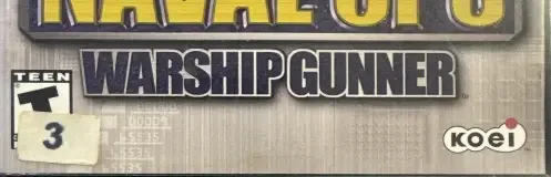 Naval Ops: Warship Gunner, the ESRB box on its front
