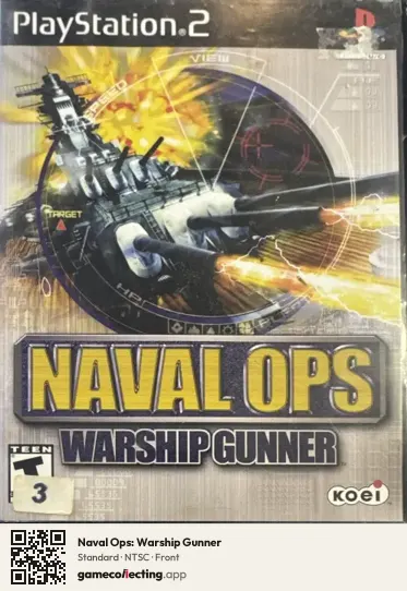 Naval Ops: Warship Gunner PlayStation 2, NTSC box front