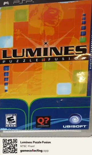 Lumines: Puzzle Fusion PlayStation Portable, NTSC box front
