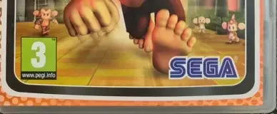 Super Monkey Ball Adventure, the PEGI square on its front
