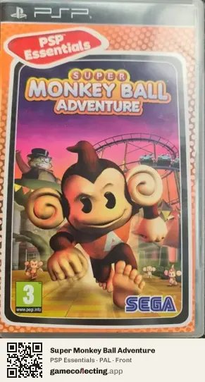 Super Monkey Ball Adventure PlayStation Portable, PAL box front