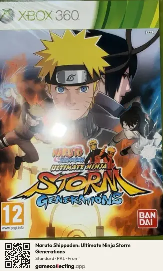 Naruto Shippuden: Ultimate Ninja Storm Generations Xbox 360, PAL box front