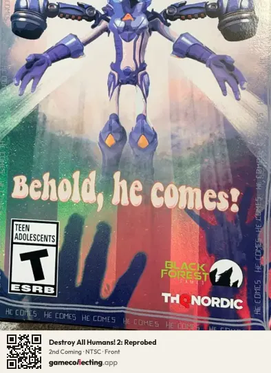Destroy All Humans! 2: Reprobed PlayStation 5, NTSC box front