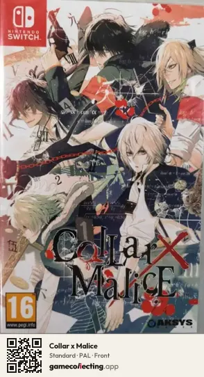 Collar x Malice Nintendo Switch, PAL box front