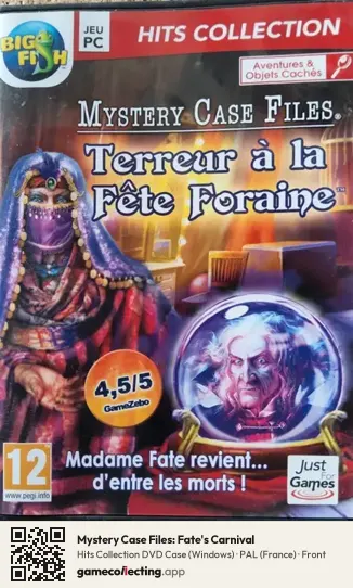 Mystery Case Files: Fate's Carnival Computer, France box front