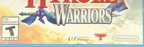 Hyrule Warriors, the ESRB box on its front