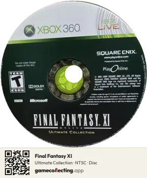 Final Fantasy XI Xbox 360, NTSC disc