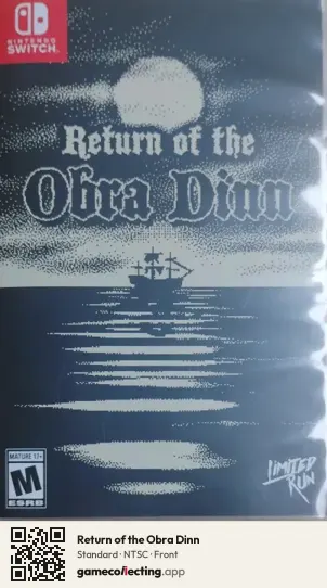 Return of the Obra Dinn Nintendo Switch, NTSC box front