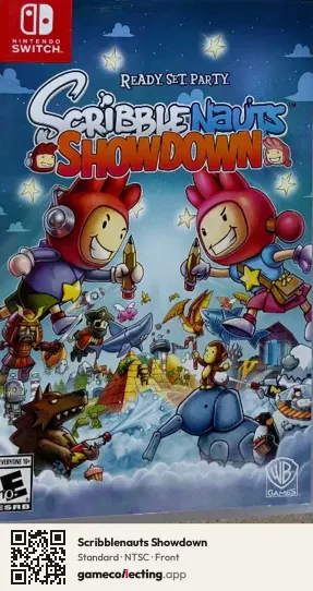 Scribblenauts Showdown Nintendo Switch, NTSC box front