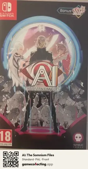 AI: The Somnium Files Nintendo Switch, PAL box front