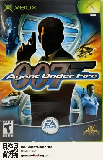 007: Agent Under Fire Xbox, NTSC box front
