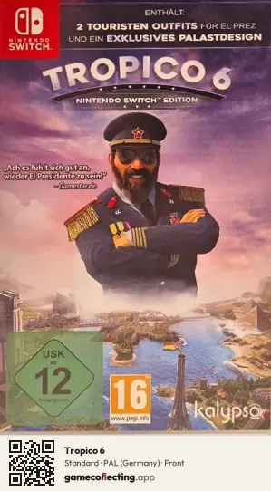 Tropico 6 Nintendo Switch, Germany box front