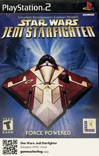 Star Wars: Jedi Starfighter PlayStation 2, NTSC box front