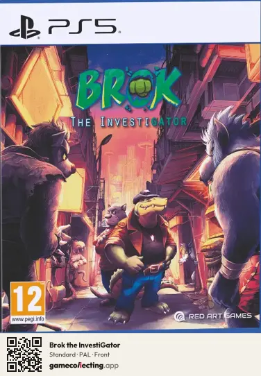 Brok the InvestiGator PlayStation 5, PAL box front