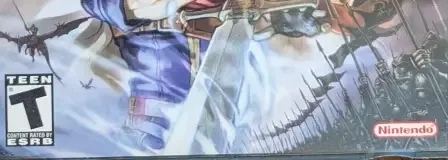 Fire Emblem: Path of Radiance, the ESRB box on its front