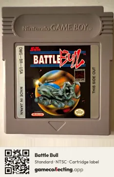 Battle Bull Game Boy, NTSC cartridge label