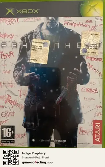 Indigo Prophecy Xbox, PAL box front