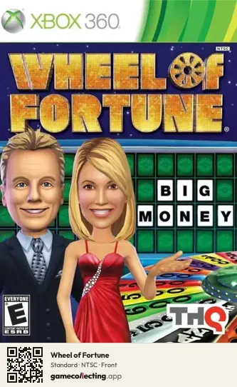 Wheel of Fortune Xbox 360, NTSC box front