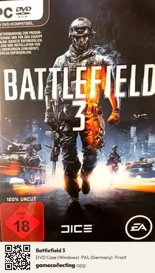 Battlefield 3 Computer, Germany box front