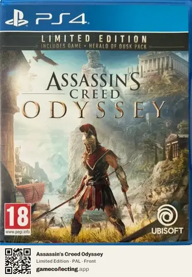 Assassin's Creed Odyssey PlayStation 4, PAL box front